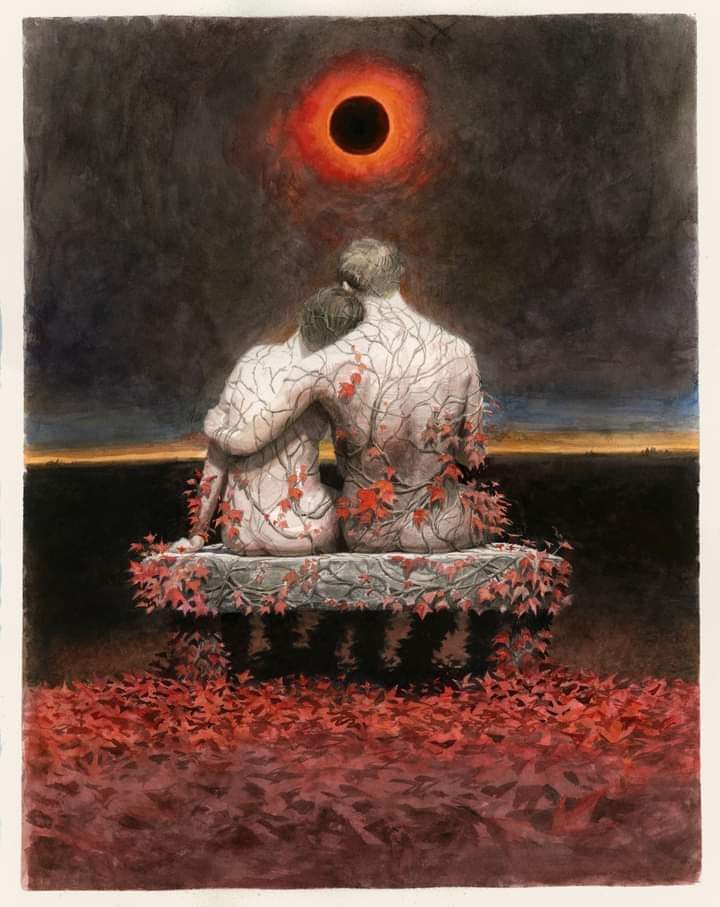 "De eso se trata: amarnos inacabados, incompletos, defectuosos, vacíos, débiles, frágiles, contradictorios, ignorantes, cansados, imperfectos, limitados. Todos estamos aprendiendo a vivir".

–Cortés

Art: Miles Johnston