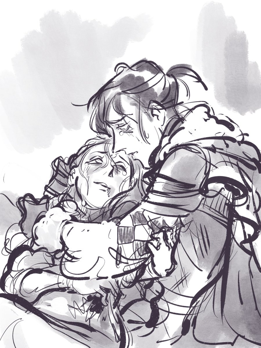 - You’re not dying here Annette! You have to live a long and happy life, you have to live…
- Will you marry me then, Felix?

Oups, it’s a #felanniefling, thx for the event <a href="/crumbsandyums/">Felannie 🥩 Netteflix 🎂 フェリアネ</a>!

#fe3h #felix #annette