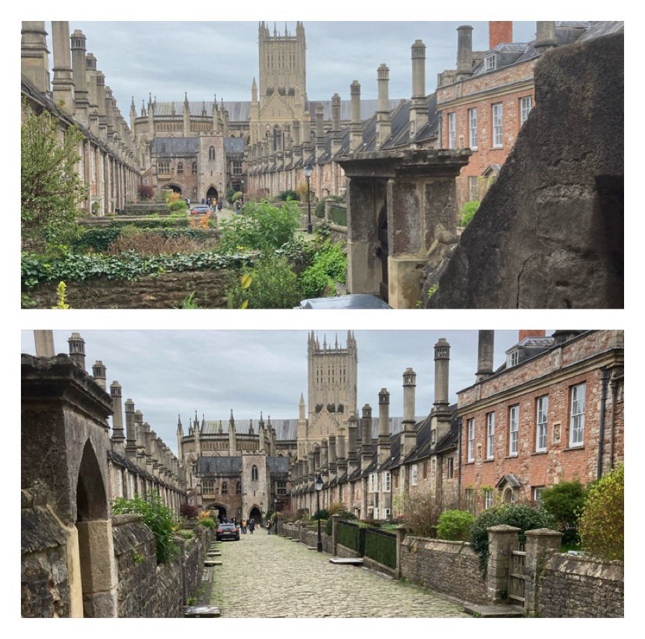 CoxonGeorge's tweet photo. It’s been a long while since I spent any time in beautiful #Wells Really worth a trip magical Cathedral with #AntonyGormley’s ‘Doubt’, memorial stone for last fighting Tommy #HarryPatch & glorious Vicar’s Close More time needed here for sure 🥰 https://t.co/JOFkRXlW2p