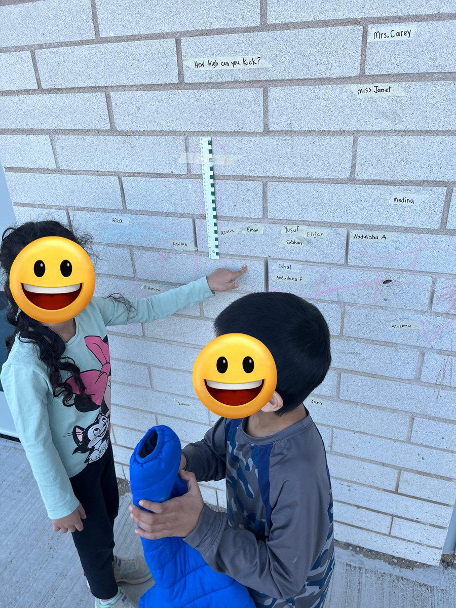 Comparing and measuring how high we can kick @DesmondHDSB