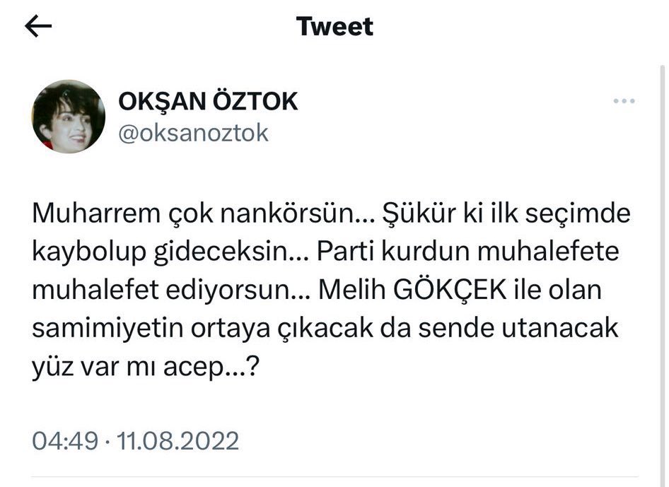 KORDELYAz's tweet photo. Muharrem İnce’nin Melih Gökçek’in oğlu Osman Gökçek ile ortak olduğu şirketleri de açıklayın Okşan hanım… https://t.co/cx3jXuVcN2