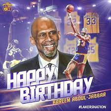    Happy Birthday to Kareem Abdul-Jabbar        DETROIT 
LOVES U MAN..             