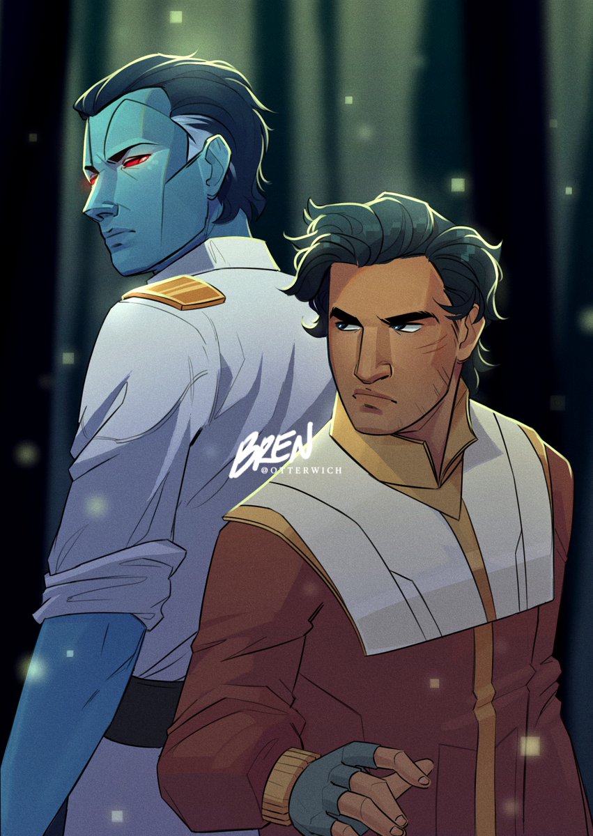 finished a redraw of an old piece in honor of all the recent #thrawn news💙