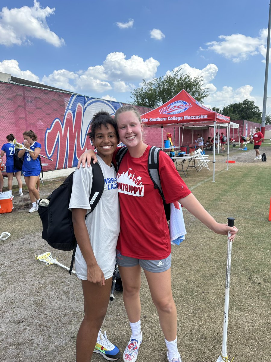 foranlax's tweet photo. Rylie and Sam crossed paths this week on the field.  Both athletes making their lion family proud!  #lionpride https://t.co/hx8nBcGHAU