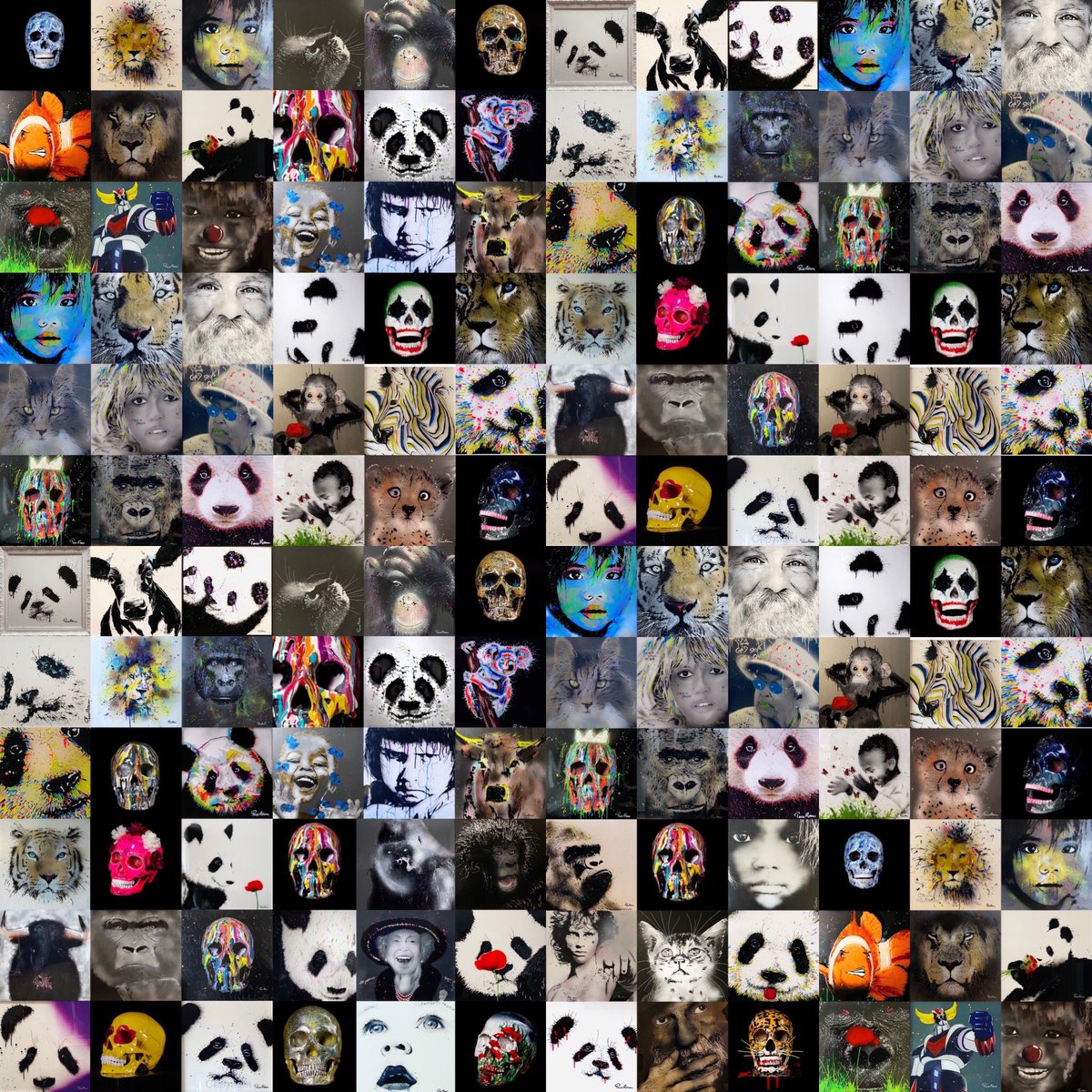 PacoRoum's tweet photo. ✅Voici une sélection de mes œuvres ✨
✔️Je peins de grands formats à l’acrylique et aérosol sur l’envers d’une plaque de plexyglass … ✔️puis je les retourne et je fais encadrer sur un fond…
✅Toutes mes œuvres sont uniques et certifiées https://t.co/yVHPnq8QBD