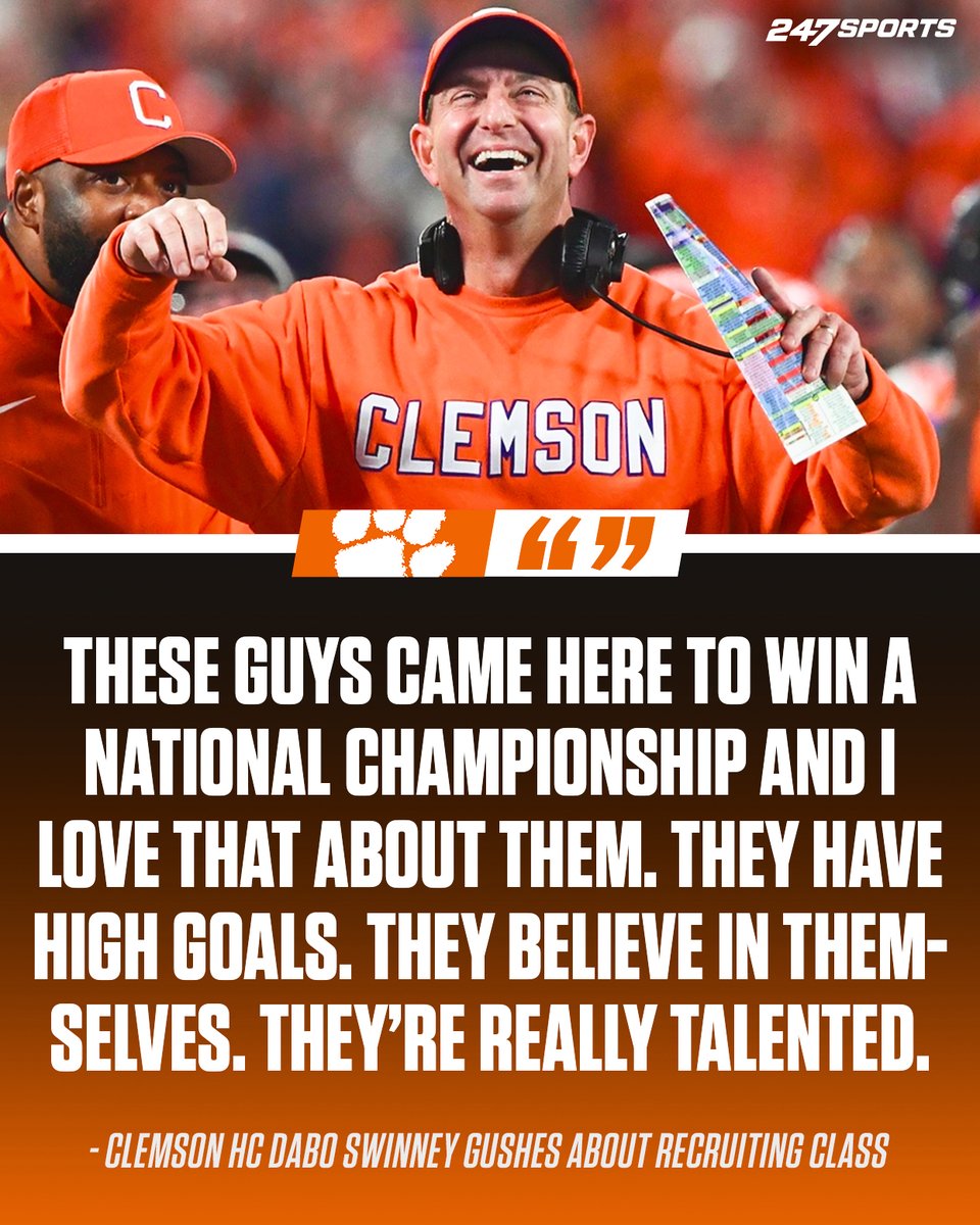 Clemson's Saturday spring game gave fans and media their first real look at the Tigers' heralded freshman class.  

The first-year players more than lived up to the billing, according to head coach Dabo Swinney.  👏

📝- 247sports.com/LongFormArticl…