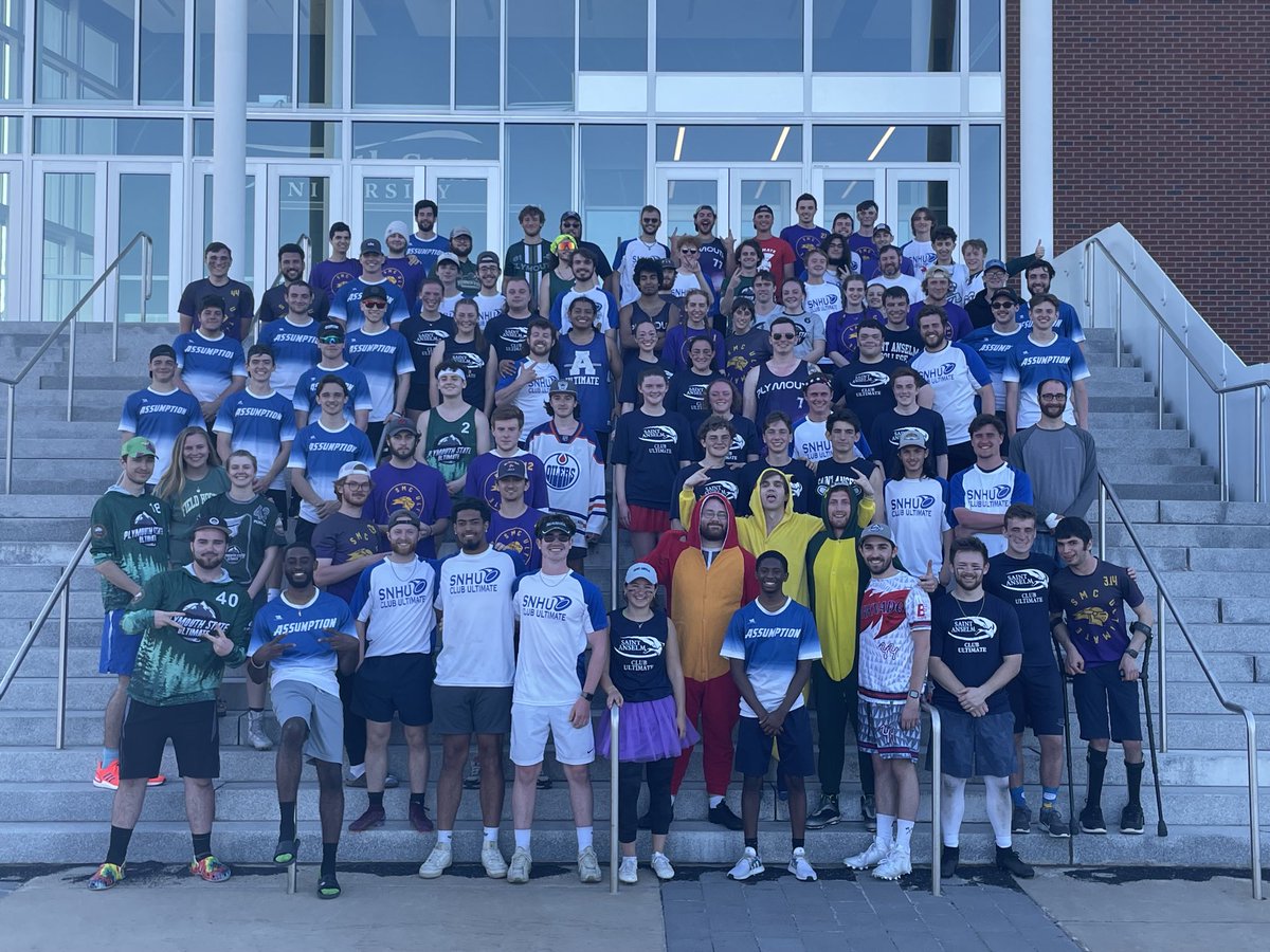 Great day for a fantastic Ultimate Frisbee Tournament here at ⁦<a href="/PlymouthState/">Plymouth State University</a>⁩. ⁦<a href="/AssumptionUMA/">Assumption University</a>⁩ ⁦<a href="/SNHU/">SNHU</a>⁩ ⁦<a href="/smcathletics/">SMC Purple Knights</a>⁩ ⁦<a href="/SaintAnselm/">Saint Anselm College</a>⁩ ⁦