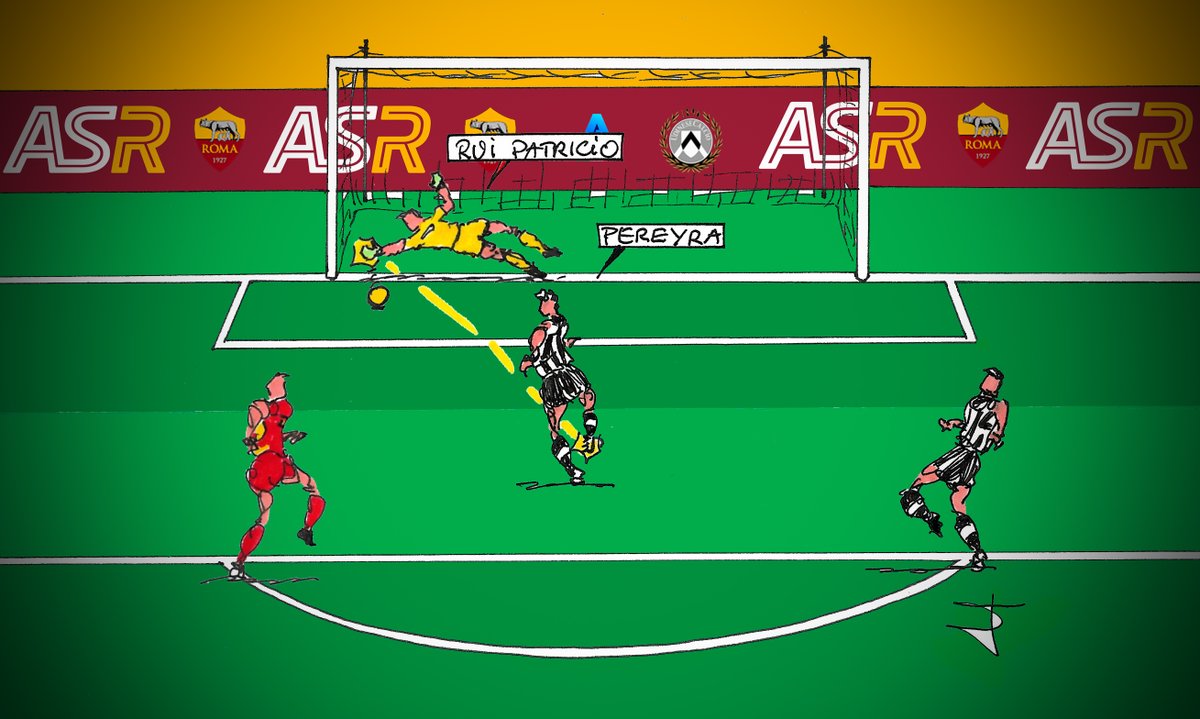 OfficialASRoma's tweet photo. ⛔️ RUI! ⛔️

🖍️ @LaScorza | #RomaUdinese https://t.co/ZFH7Tcmmwf