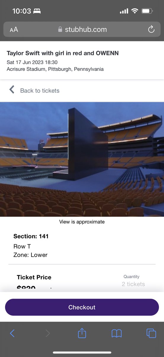 AlexCherry1988's tweet photo. @prfctromantics This is close to where my seats will be in June when she comes to Pittsburgh!! So excited to see the view is not as bad as I expected, thank you!! I’m so excited!! https://t.co/WusnfCfUg8