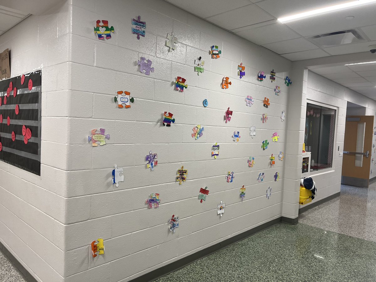 Last week, we had an Autism Acceptance Week at <a href="/CloughPikeElem/">Clough Pike</a>. Students and staff learned about autism and how to include friends with autism. Here is the school-wide craft from our final day! <a href="/WestCler/">West Clermont Schools</a>