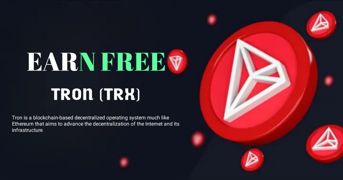 AirdropSpotter's tweet photo. 🚀  TRON Giveaway
👥 Referral : 0.5 $TRX
💸  Hourly Bonus : 0.05 $TRX
📥 Distribution : Instantly

Telegram Bot: https://t.co/cTSoPQ9mej 

𓆩🔘𓆪 Complete All Task 
𓆩🔘𓆪 Submit Your Details  
𓆩🔘𓆪 Withdrawal to Direct TRX address
#Trx #Bnb #eth #USDT #Airdrop #Giveaway https://t.co/v63FsEmRP4