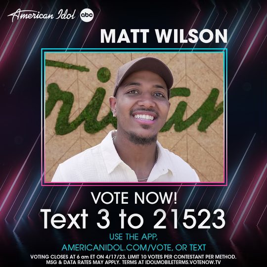 The nerves just mean we care! ❤️ Just wanna make my God, family and city proud 🤞🏾#Buffalo NY 🦬

#mattwilson #idol21 #top26 #americanidol #livevoting #liveperformance