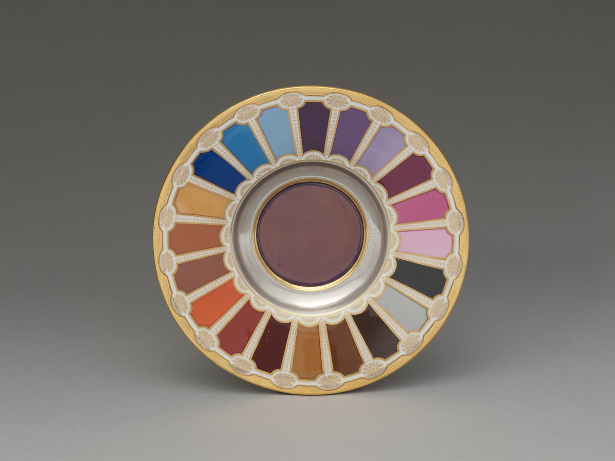 wikivictorian's tweet image. Goblet and saucer by Imperial Porcelain Manufactory, 1804. The MET.