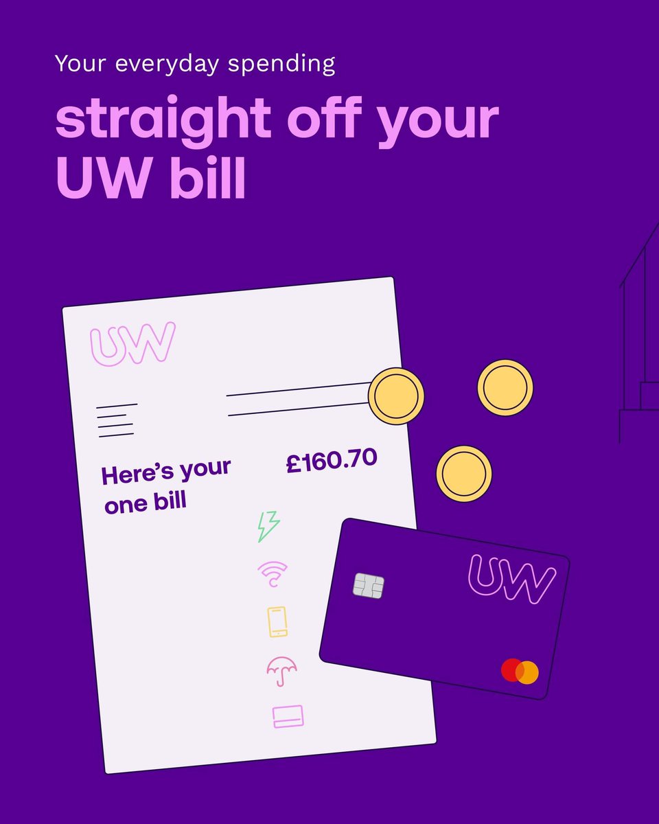 Not just one bill to pay for all your services, but a bill that you can reduce just by using the cashback card for your normal everyday spending. Win win!

Check out a quote for yourself here or send me a quick message ——> uw.partners/becky.pendlebu…