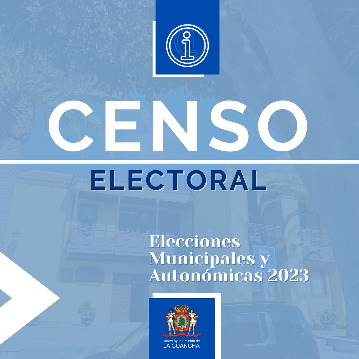 Recuerda que aún estás a tiempo de consultar en <a href="/aytoguancha/">Ayuntamiento La Guancha</a> tus datos censales para que puedas ejercer tu derecho a voto en las #eleccionesmunicipales2023 

+info: 922 82 84 23 
#censoelectoral #padrón #elecciones #LaGuancha