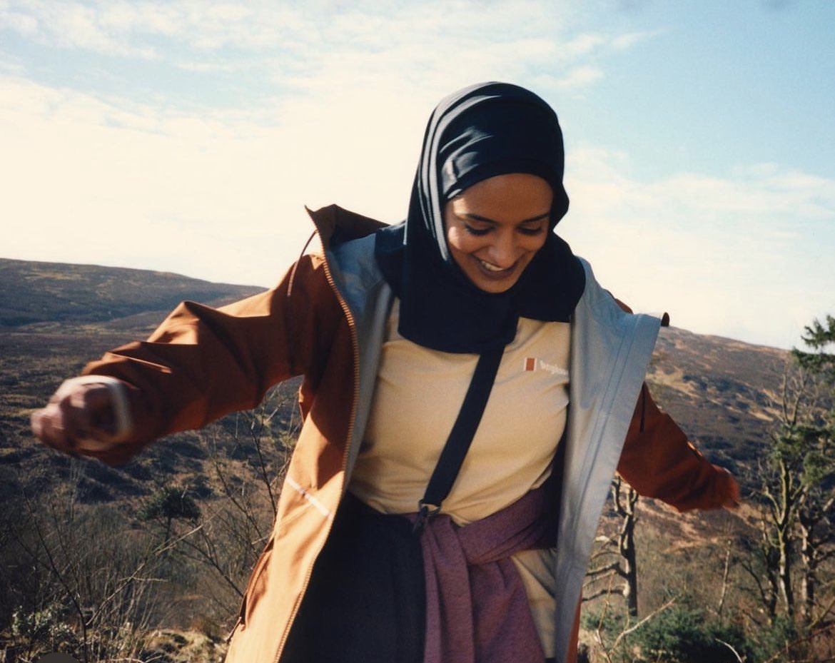 hillhijabi's tweet photo. Oh hey.. just been collaborating with @TheRealBerghaus for the last 3 years to produce an activewear hijab with a difference https://t.co/fv8JE1RzyZ