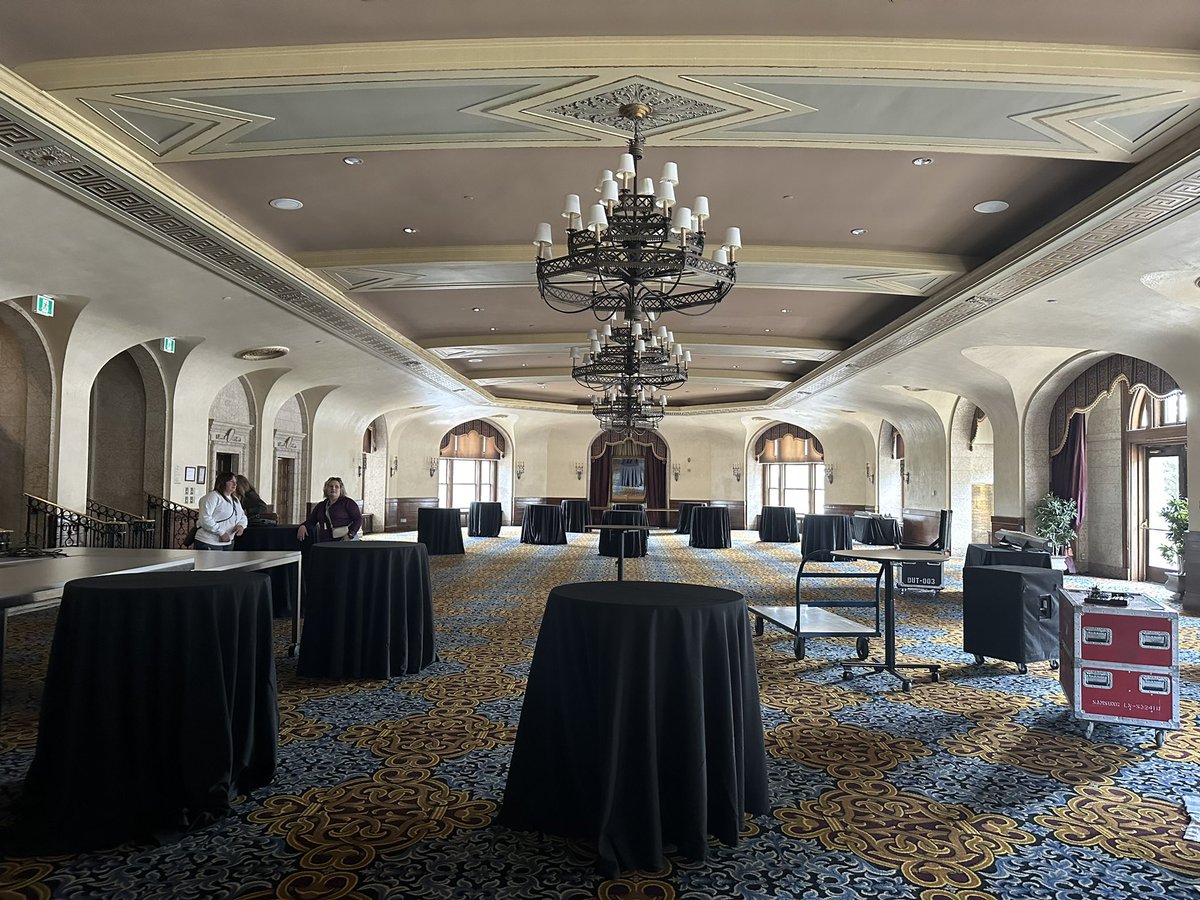 Sooooo…this fancy space is where we will be presenting on Tuesday! 😳 #ulead2023
