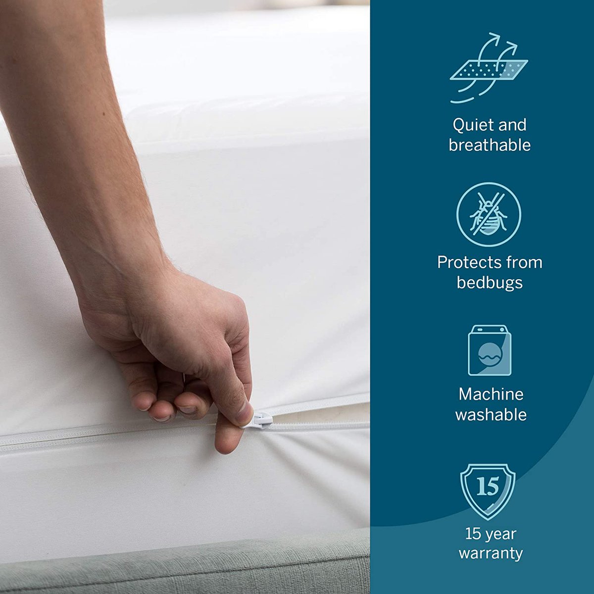 KitLivToday's tweet image. LUCID Encasement Mattress Protector - Completely Surrounds Mattress for Waterproof Protection
amzn.to/3L4D7sX
#MattressProtector
#WaterproofProtection
#SleepBetter
#Bedding
#SleepHygiene
#SleepComfort
#MattressCare
#MattressCover
#HealthySleep
#SleepWell
#SleepClean