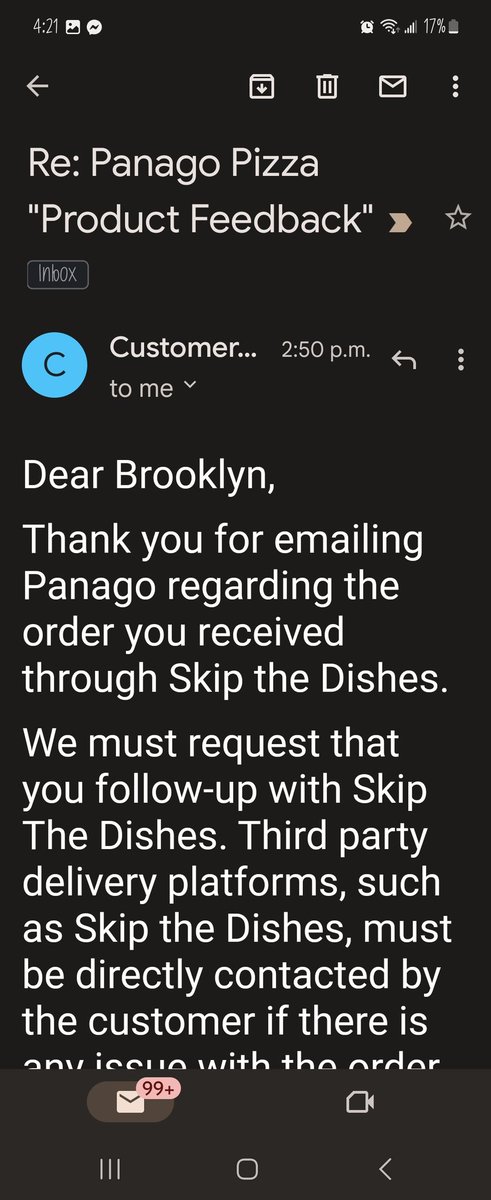 brooklyncarl's tweet photo. Got food poisoning. Reported it to restaurant. Make this make sense 🤣🫠

@Panago_Pizza @PanagoCares https://t.co/P2hh5VzMJe