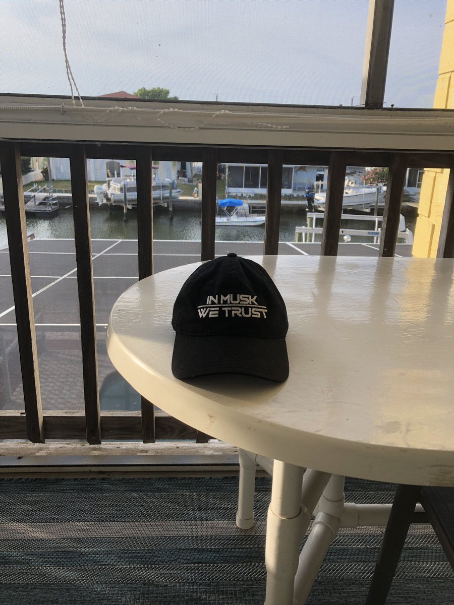 RandyKullmann's tweet photo. @elonmusk My favorite hat. Thanks for what you do Sir! https://t.co/Xw5RTzC3H3