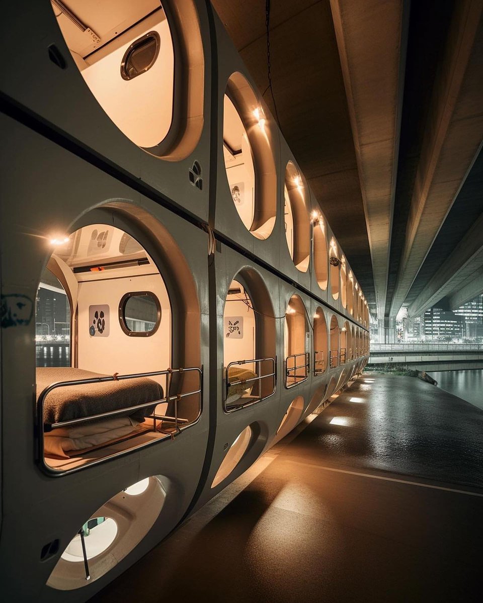 MesmerizeD_it's tweet photo. Ignored Urban Spaces: Bridge Pods Providing Innovative Housing Solutions for Homeless Communities designed by @shael.ai
Created using #midjourney
Visit: https://t.co/qO1nRlEhQU
#masterdesigner #design #designmaster #designer #designinspiration #concept #aiart #Al #aiartist https://t.co/FdEBNJKYrP