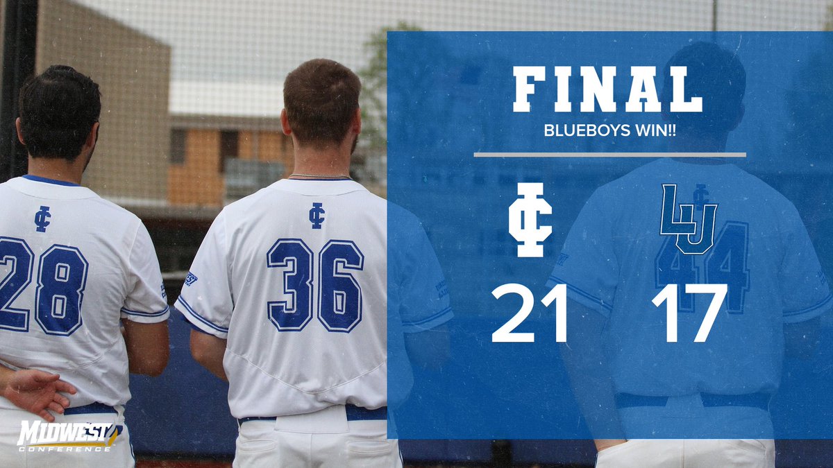 IC_Athletics's tweet photo. BB| BLUEBOYS WIN!! IC picks up a thrilling win over Lawrence University with a final score of 21-17. #GoBlueboys #ICAthletics https://t.co/S85DjEWlx0
