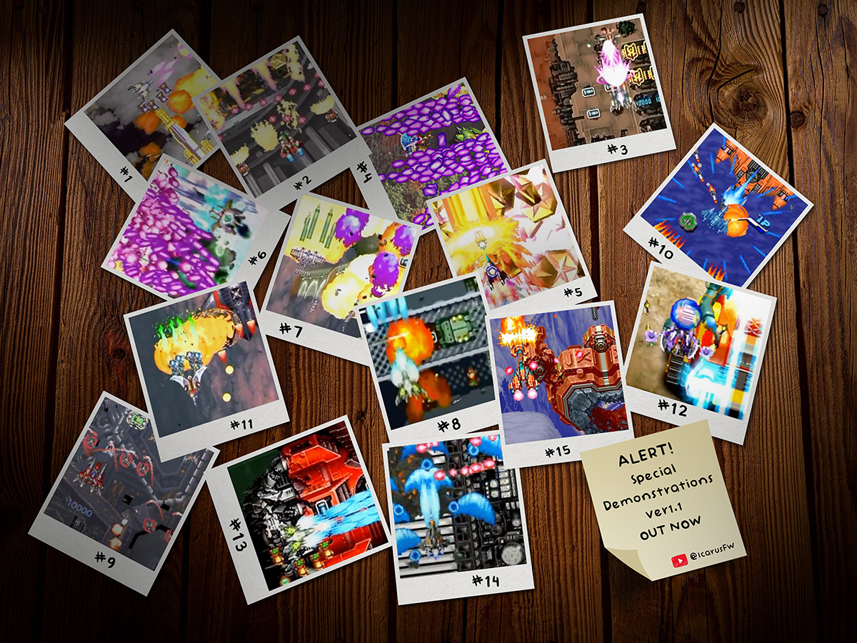 IcarusFW's tweet image. The 15 replays in the revised ver1.1 of the Special Demonstrations STG replay project have now been released into the wild. Seems like people enjoyed the long-ass strim showing them off, lmao.

The YT playlist is here: youtube.com/playlist?list=…

Thanks to all the players involved!