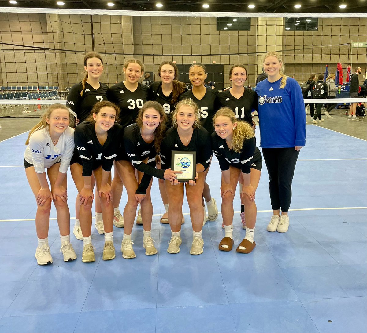 Congratulations to 15 Adidas on a hard fought day 3 at JVA Worlds! They come away winning their bracket today! Way to play!