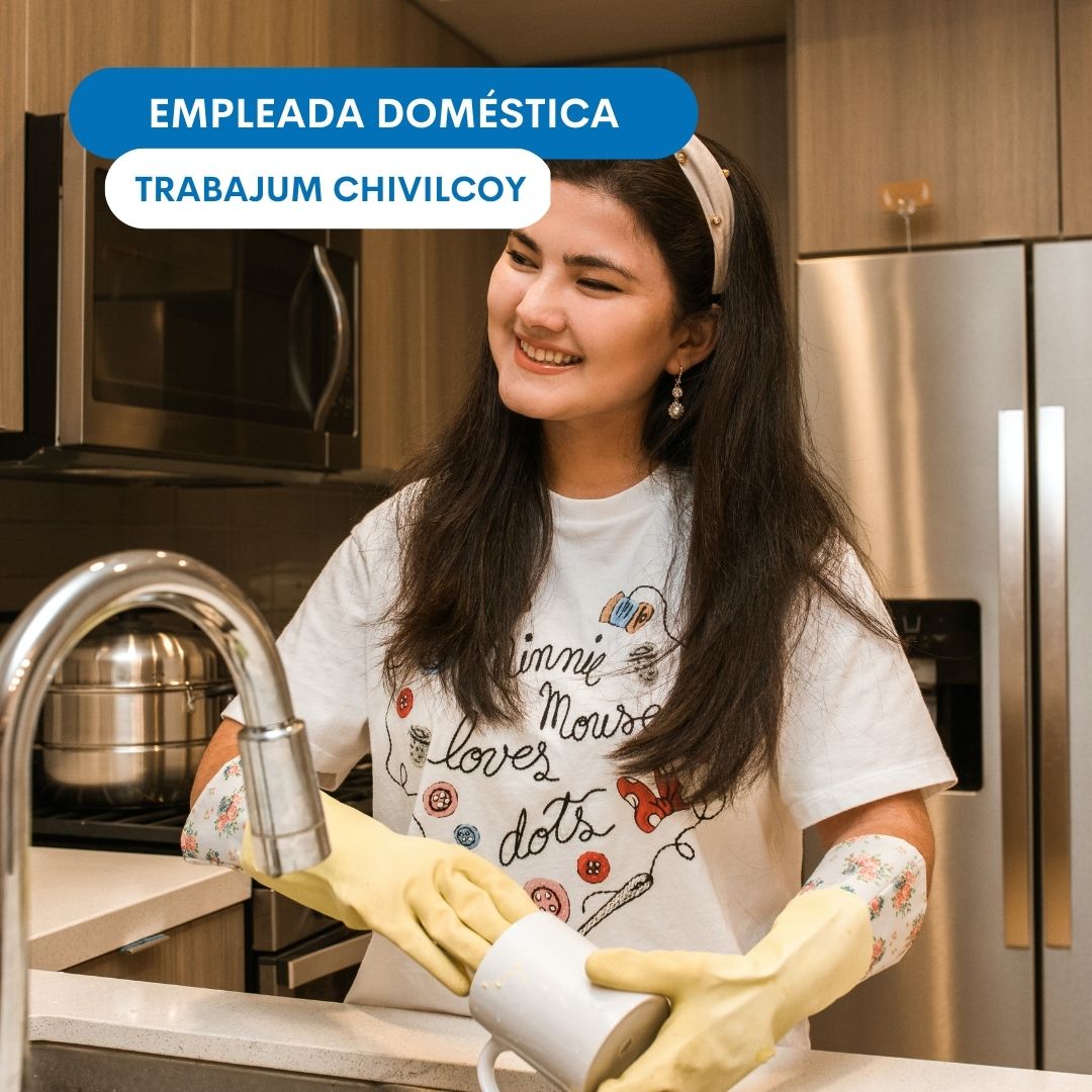 ¡SE BUSCA EMPLEADA DOMÉSTICA! 

Tareas a realizar:

- Tareas domésticas generales.

Horario: 

Lunes a sábados por la mañana (30 hs semanales).

¡Para más información y contacto para enviar CV entrá en nuestra bolsa de trabajo web!
trabajum.com.ar/empleada-domes…