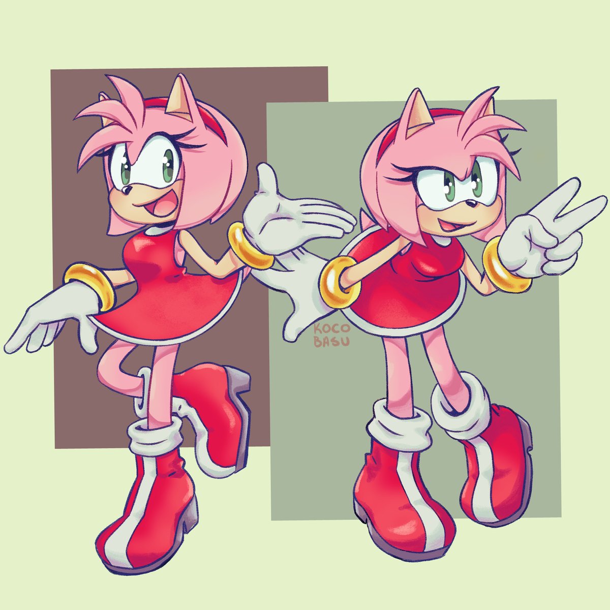 BasuraLeche's tweet photo. i love amy rose a very normal amount :) https://t.co/eVdFItG9UQ