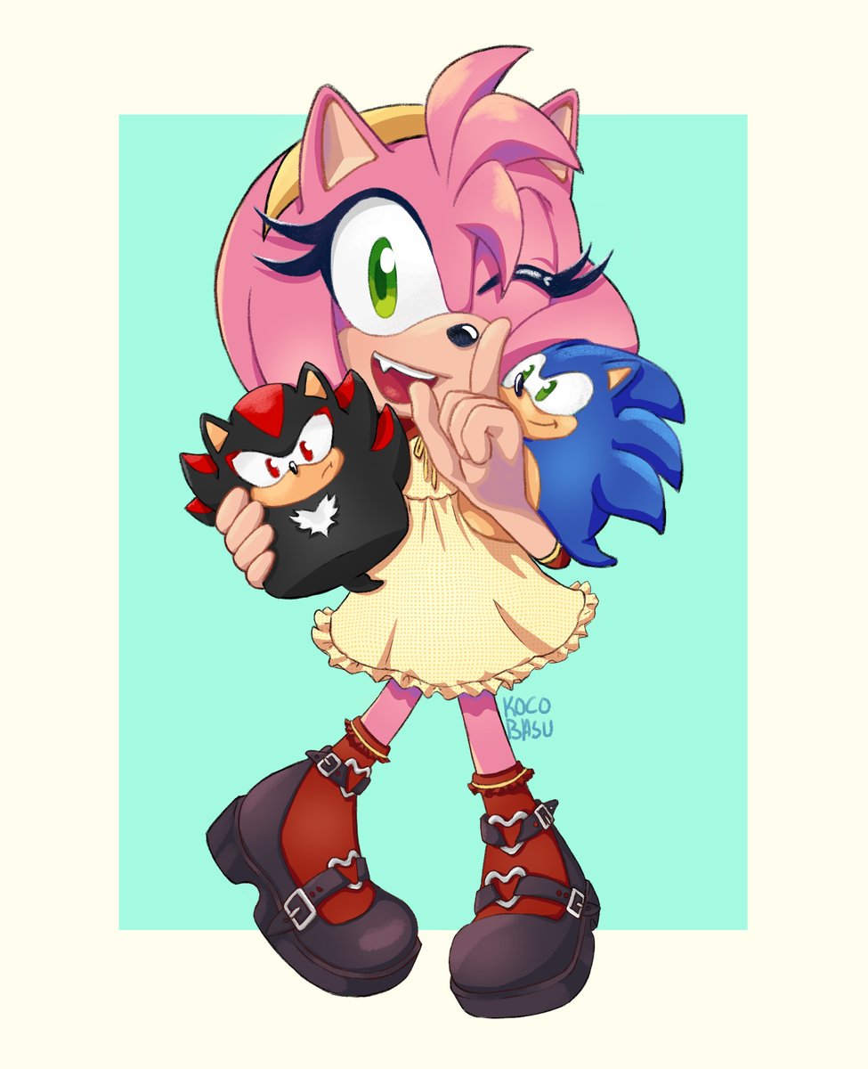 BasuraLeche's tweet photo. i love amy rose a very normal amount :) https://t.co/eVdFItG9UQ