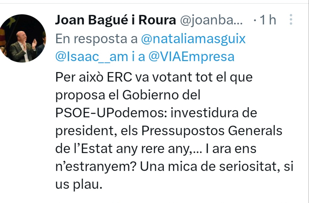 elenamaso's tweet photo. Parlant de pactes: en Bagué va ser dels fundadors de la JNC a Girona i no li ha anat malament ni amb el Psoe ni amb el Pp... Ara te cadira de consolació a la diba.....#Llauto https://t.co/AC4vqTlZsB
