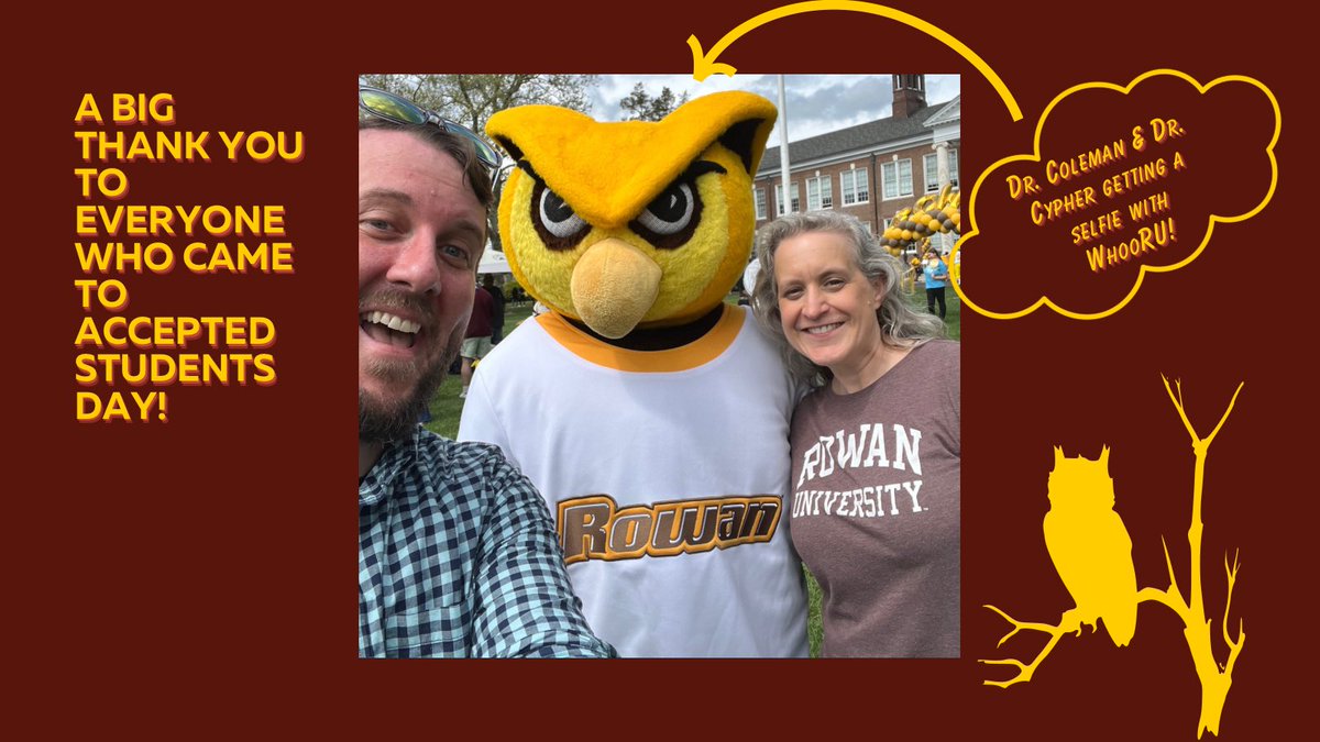 rowanhsc's tweet photo. It was so great getting to meet everyone who joined us for Accepted Students Day!

#rowanhsc #healthandscience #communication #welcome #ccca #PROFspective #RowanPROUD https://t.co/F9wOHe79xj