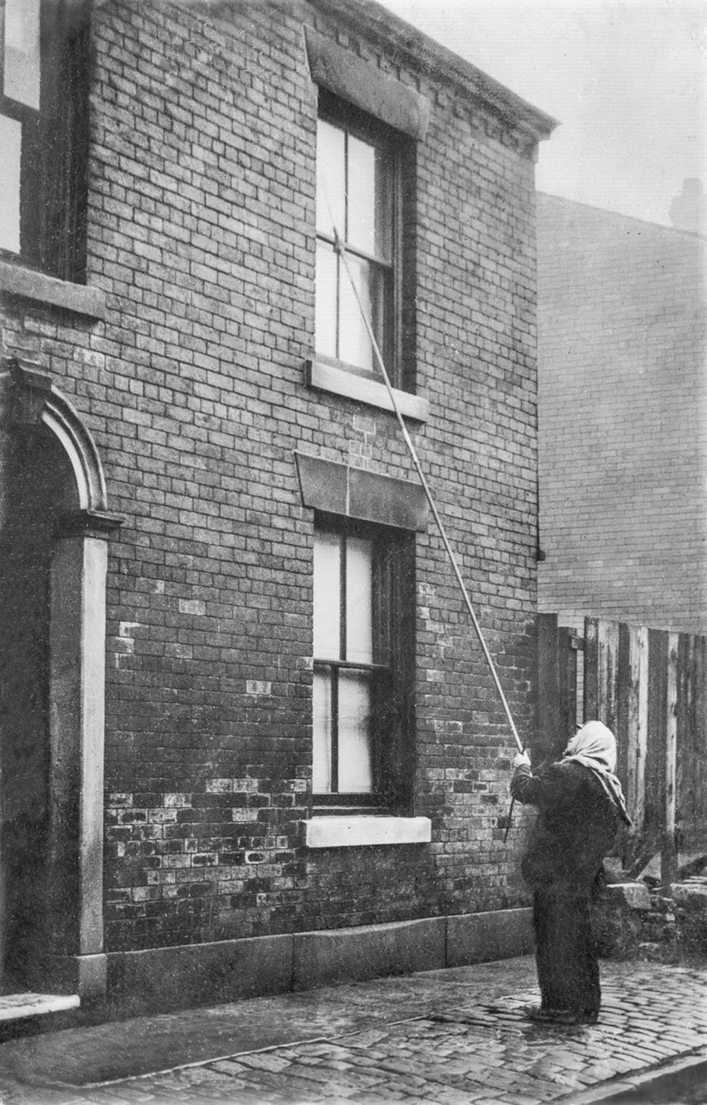 How did people wake up before alarm clocks?!

In the 19th century there were professional "knocker u
