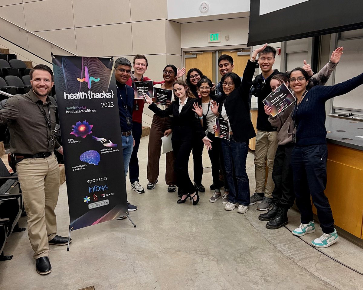 InfosysAmericas's tweet image. And the winners are... 🏆🎉 Congrats to the victorious teams! In addition to the @joinhealthhacks prizes @Infosys Helix is providing fast track interviews for @InstepInfosys Internship. infy.com/3zuvFAK @Stanford #InfosysHelix #HealthHacks #EmpoweringBetterCare