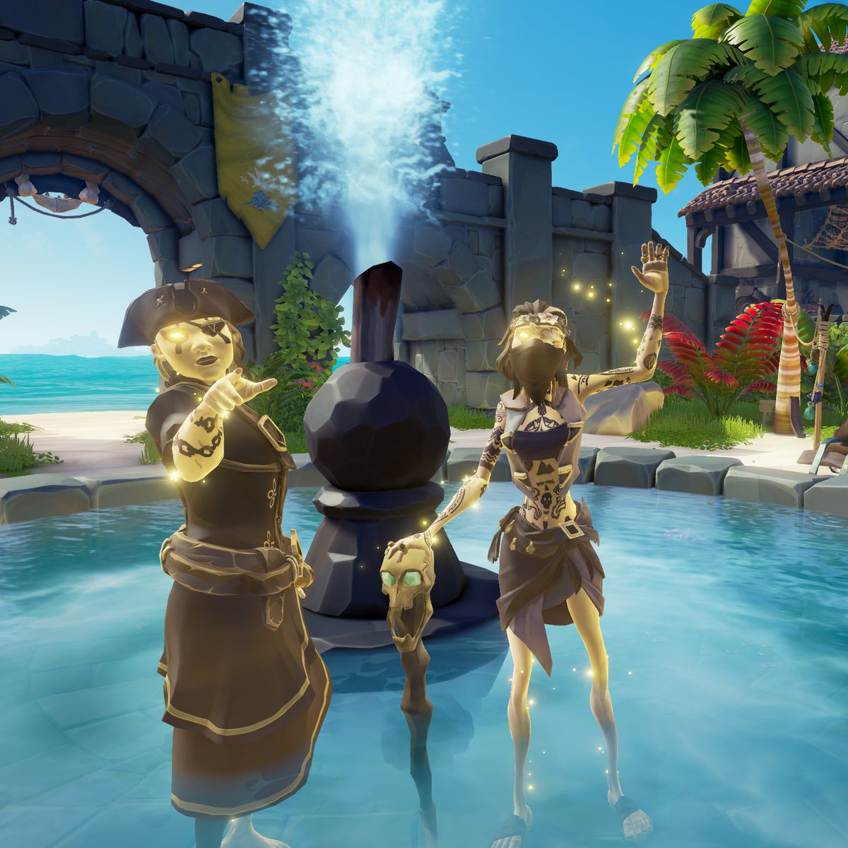 ✨💛 GOLD ATHENA CURSE UNLOCKED!💛✨

So thankful for <a href="/SeaOfThieves/">Sea of Thieves</a> for this unforgettable (and sometimes painful) journey 😅

Massive shoutout also to @serpentzn for the carries, the deckshots and most of all the good times. It's an honour to be the first SoT golden couple!♥️