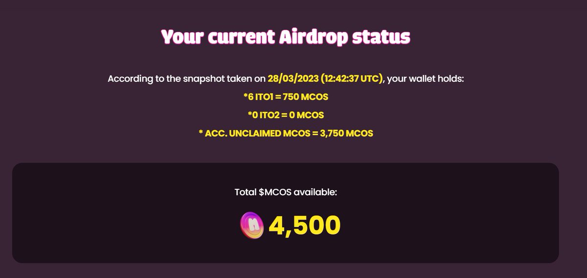 COptimiztic's tweet photo. I finally got my stack of #Mocossi ITO's out of minting hibernation! Claimed my bag of #MCOS. Breeding ITO 2's now, while downloading the game! I just onboarded 1 new person to #Cardano last week using #ADAZoo and aim to do the same with a Scholarship here! #WEB3 #Gaming #P2EGame https://t.co/YkBrM0Co9z