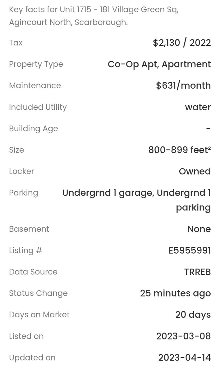 TOHousingSmash's tweet photo. 1715-181 Village Green Sq, Scarborough
Never ever thought I'd see a loser from 2021 in this complex, but hear it is
#tocondos https://t.co/GvLfQQtD8m