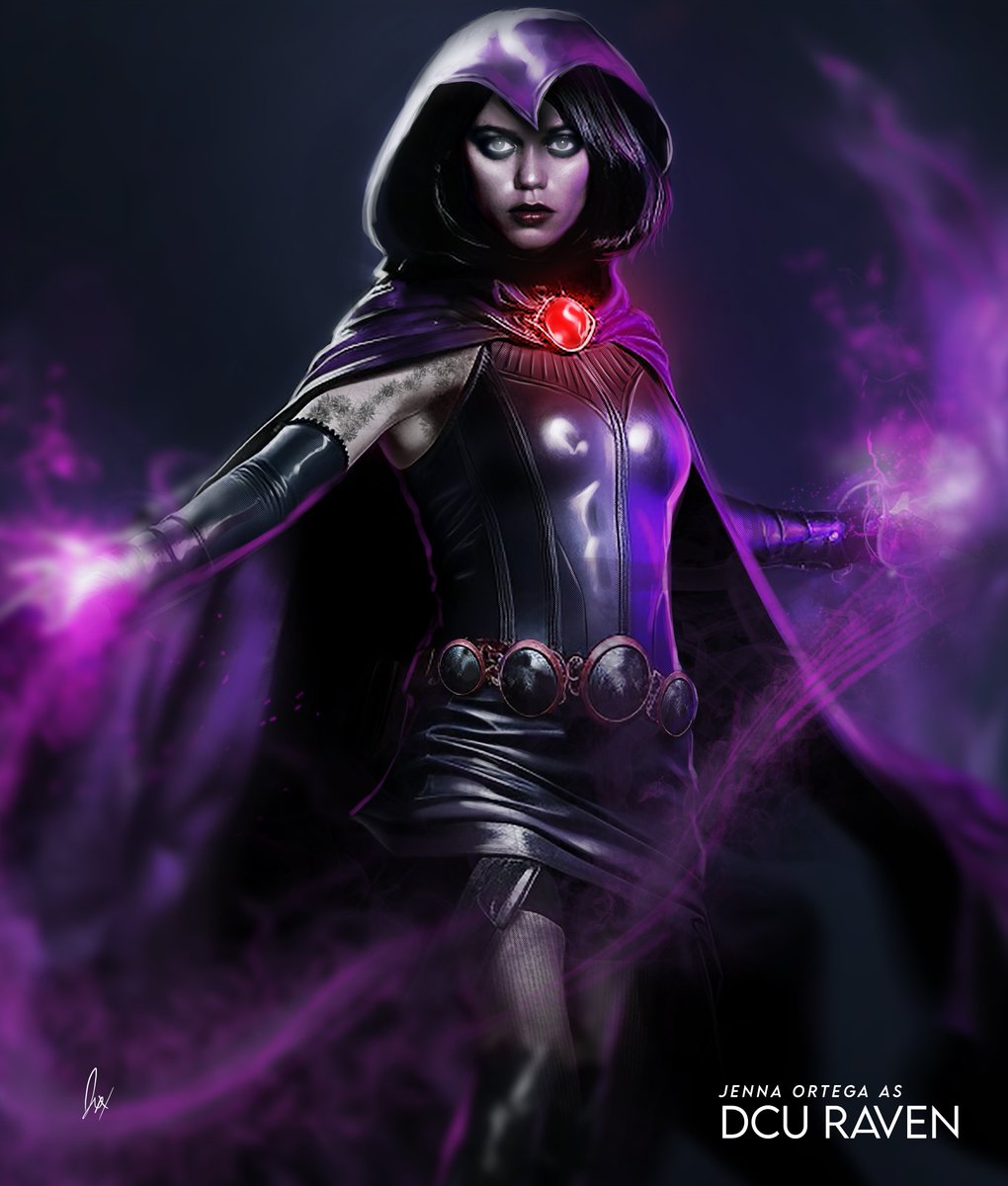 JaxsonDerr's tweet image. I'm not sure if I'll end up posting this on my Instagram, so here's a Twitter special, #JennaOrtega  as #Raven