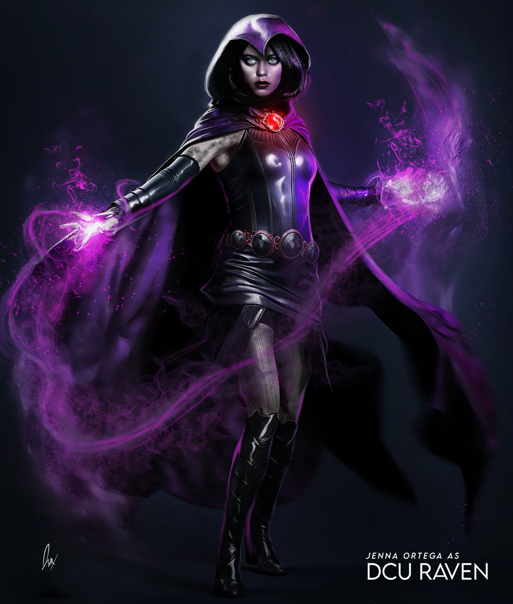 JaxsonDerr's tweet image. I'm not sure if I'll end up posting this on my Instagram, so here's a Twitter special, #JennaOrtega  as #Raven