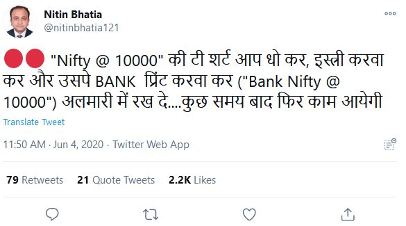 RK31272468's tweet photo. @Traitsoftrend @nitinbhatia121 Don't worry market has made 100 times fun of him 😀 https://t.co/MPr0ufliNH