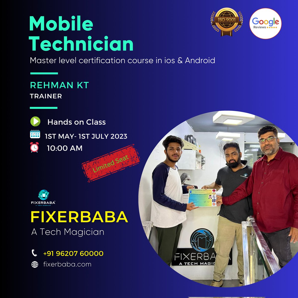 fixer_baba's tweet photo. Join #mobiletechnician  and get certified in Master level in #ios  and #android  with #fixerbaba 

Call us :- +91- 9620760000

#Iphone15 
#iPhone14 
#realme 
#Redminote12 https://t.co/NhDWbaGGDZ