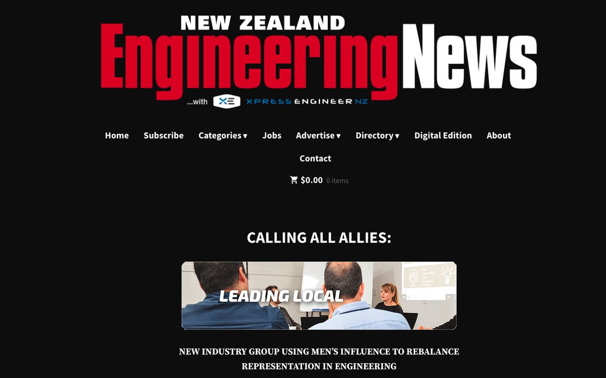 We are really excited to be working with a new industry group to rebalance representation in engineering - read more in the Engineering News article: Calling all allies - engineeringnews.co.nz/2023/03/22/cal… #womeninengineering #equality #genderequality #menforchange