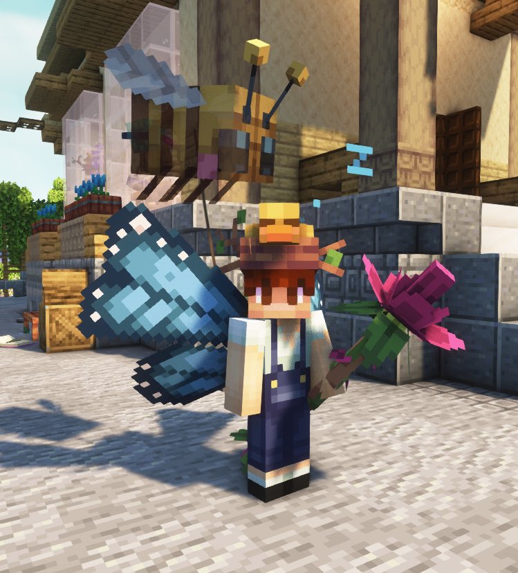 TheJester_1's tweet photo. the fit for today 🌹🌸

#minecraft #spring #originrealms https://t.co/2UEV2NGQ7q