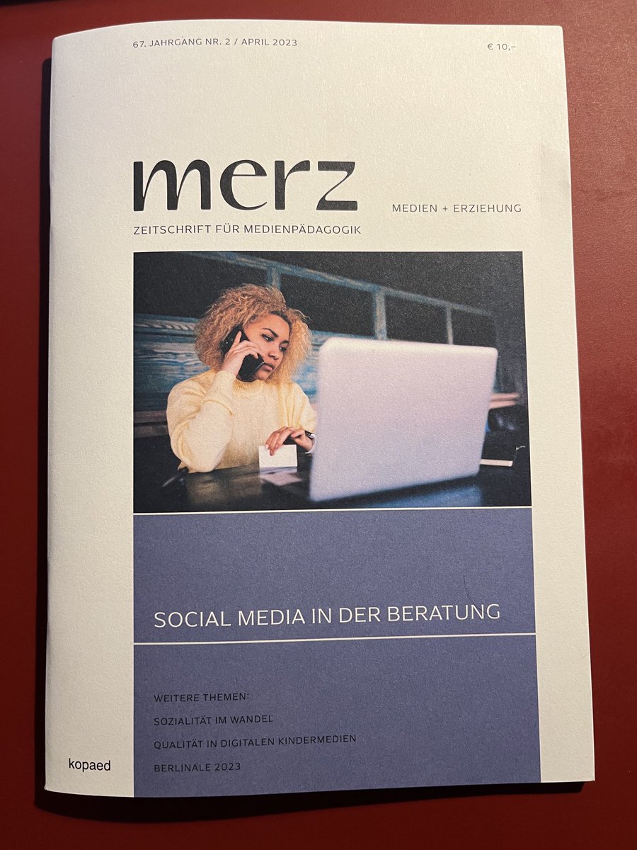 palimpoetica's tweet photo. Gerade erschienen: Die neue merz zum Schwerpunktthema „Social Media in der Beratung“, hrsg. von Daniela C. Stix (@BTU_CS ) u. Susanne Eggert (@JFF_de). Spannende Beiträge zu Beratung via #Messenger, Video, mittels #KI; #digitalstreetwork, #eBeratung #sozialehilfen https://t.co/9hT4TpfZH9