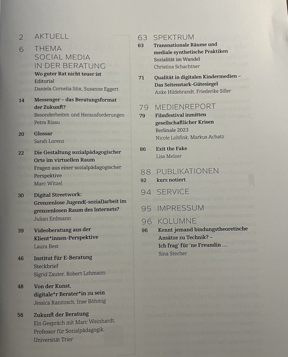 palimpoetica's tweet photo. Gerade erschienen: Die neue merz zum Schwerpunktthema „Social Media in der Beratung“, hrsg. von Daniela C. Stix (@BTU_CS ) u. Susanne Eggert (@JFF_de). Spannende Beiträge zu Beratung via #Messenger, Video, mittels #KI; #digitalstreetwork, #eBeratung #sozialehilfen https://t.co/9hT4TpfZH9
