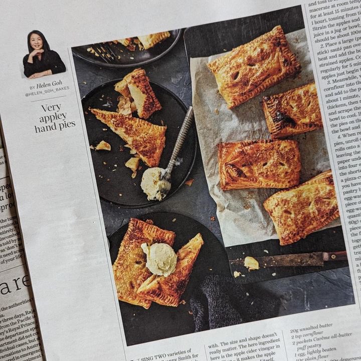 We are thrilled that the amazing @helen_goh_bakes chose to use Carême Pastry to create these divine apple hand pies for @goodfoodau. Thank you, Helen. We can't wait to try them! 🙌 <a href="/smh/">The Sydney Morning Herald</a> <a href="/theage/">The Age</a> 
 
View Helen’s full recipe on the GoodFood website: smh.com.au/goodfood/recip…