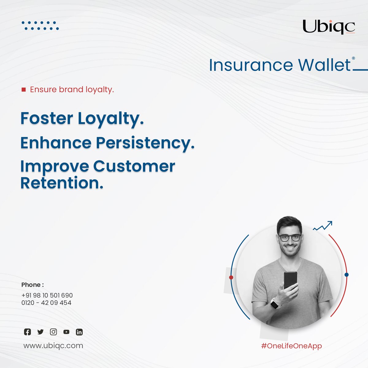 Ubiqc1's tweet photo. Foster Loyalty. Enhance Persistency. Improve Customer Retention.
VISIT - https://t.co/8tpW6bpZSb 📲
#Ubiqc #OneLifeOneApp #InsurTech #SaaS
#CustomerRetention #Persistency #Renewal #insurancewallet https://t.co/rRobEcv3p0