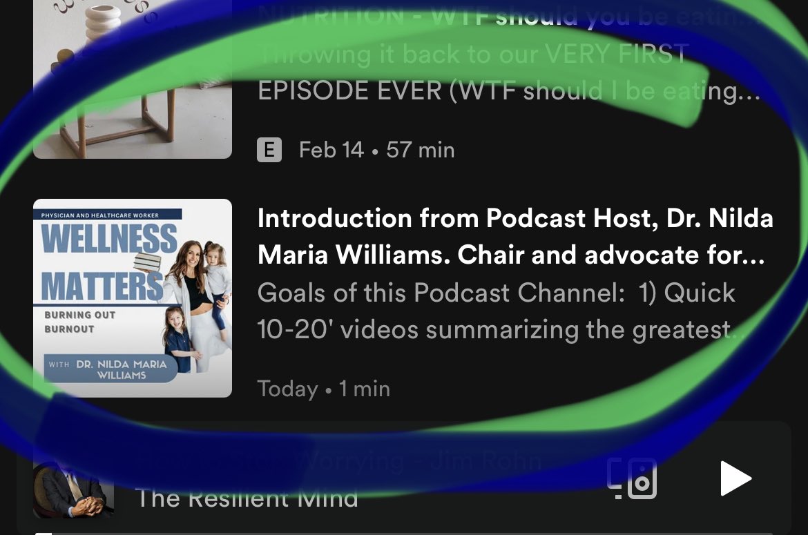 This just happened!! 🤩😲 Hope you’ll follow & share the (inevitably messy - priorities; work-life integration😉) “Wellness Matters” podcast 🎙️ to help us all stay up-to-date on the greatest and latest in the HCW & #physicianwellbeing literature, meetings, courses, personal…