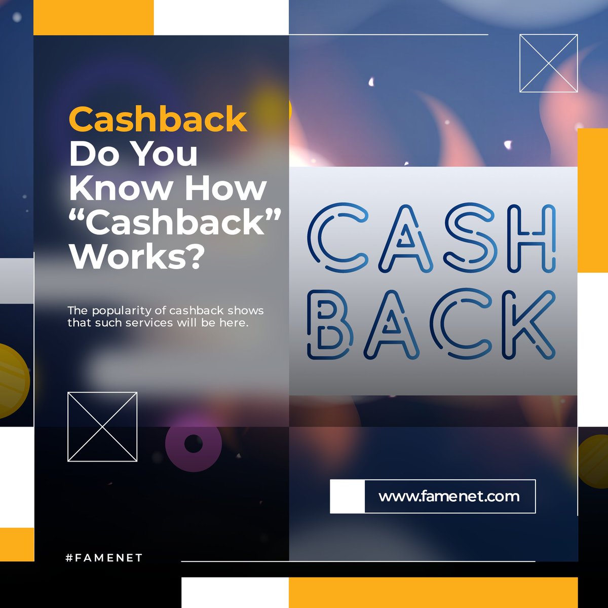 Cashback: Do You Know How “Cashback” Works?

The popularity of cashback shows that such services will be here.
Read More : influencer101.famenet.com/blogs/influenc…